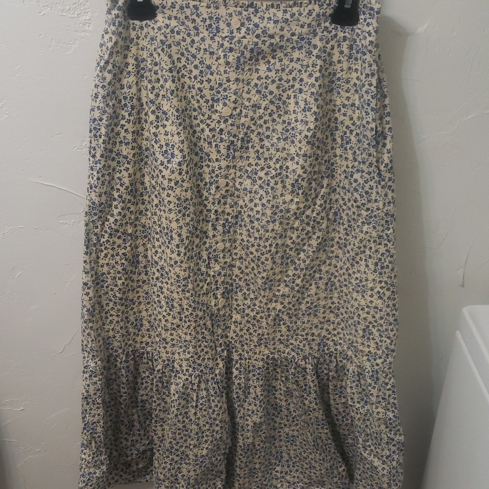 Floral Print Women's Boutique Maxi Skirt